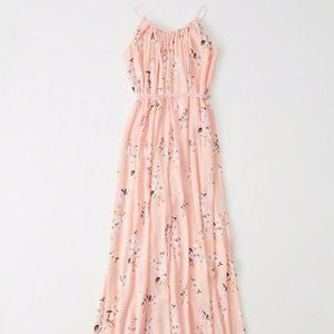 Abercrombie & Fitch Pink Floral Maxi Dress